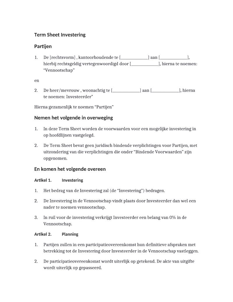 Voorbeeld van document, pagina 1